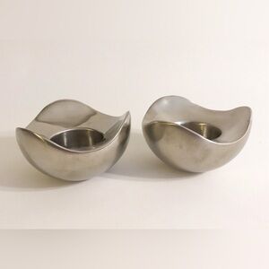 Georg Jensen BLOOM tea light -matte - PAIR | Designed by Helle Damkjær